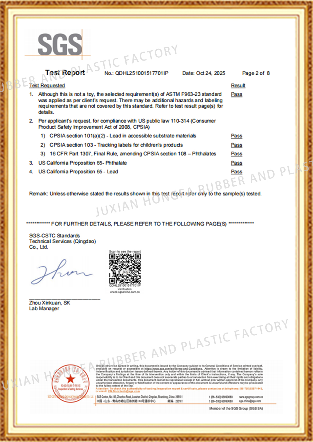 EVA MAT-CA PROP 65-2025